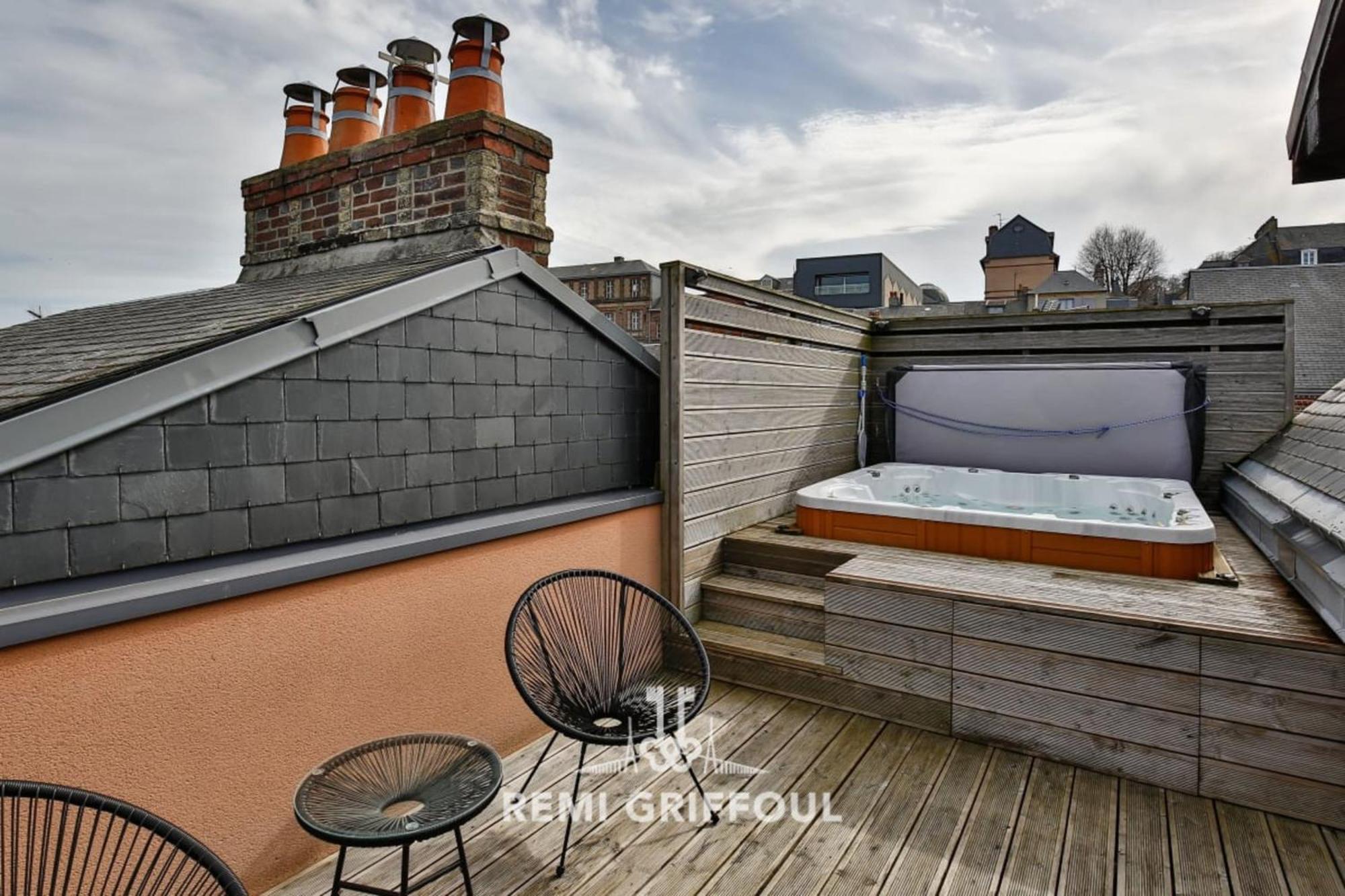 The Cosmopolitan Architect Design Home With Rooftop Jacuzzi 8 Guests Honfleur Dış mekan fotoğraf